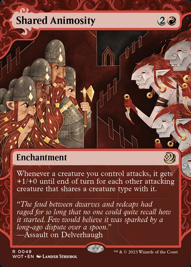 Shared Animosity 49 (Wilds of Eldraine: Enchanting Tales)  - Showcase Foil