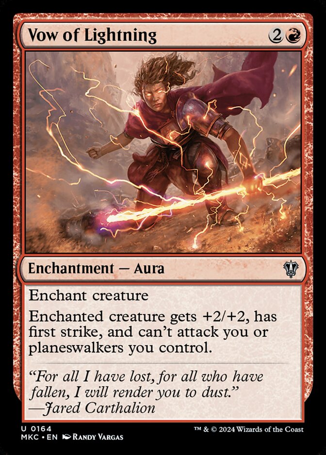 Vow of Lightning 164/311 (Commander: Murders at Karlov Manor) 
