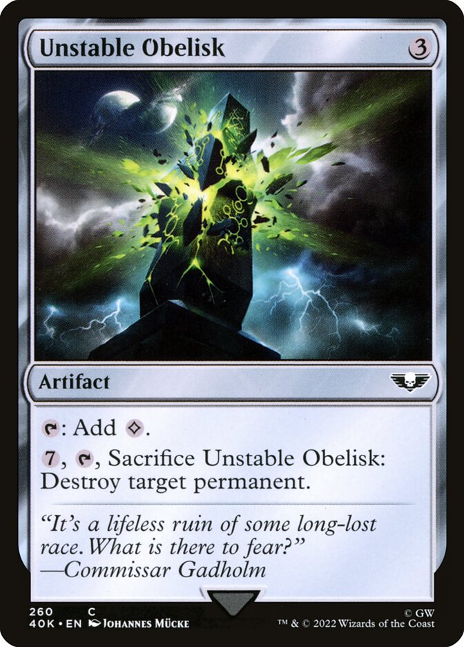 Unstable Obelisk 260/617 (Universes Beyond: Warhammer 40,000) 