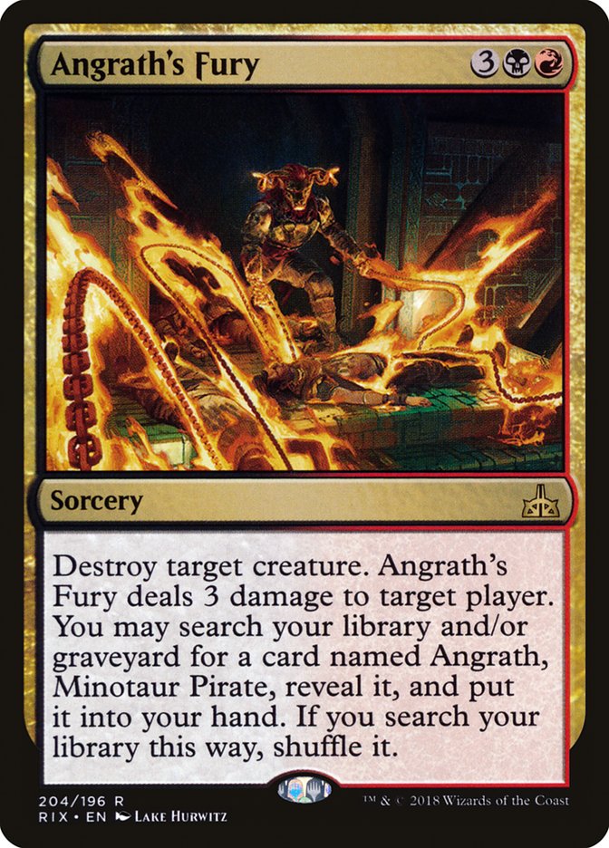 Angrath's Fury 204/196 (Rivals of Ixalan) 