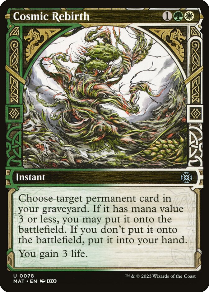 Cosmic Rebirth 78/50 (March of the Machine: The Aftermath)  - Showcase Foil