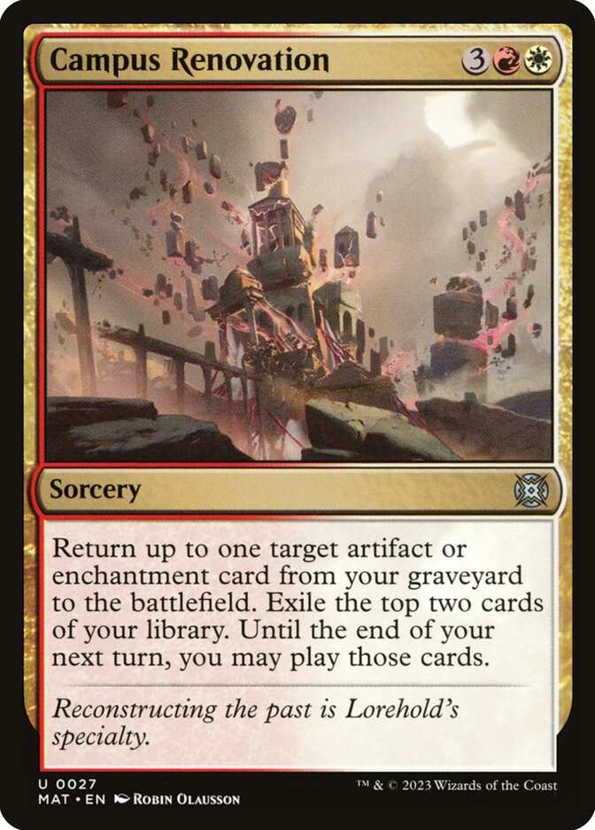 Campus Renovation 27/50 (March of the Machine: The Aftermath)  - Foil