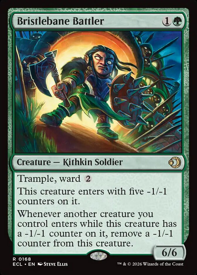 Bristlebane Battler 168 (Lorwyn Eclipsed)  - Foil