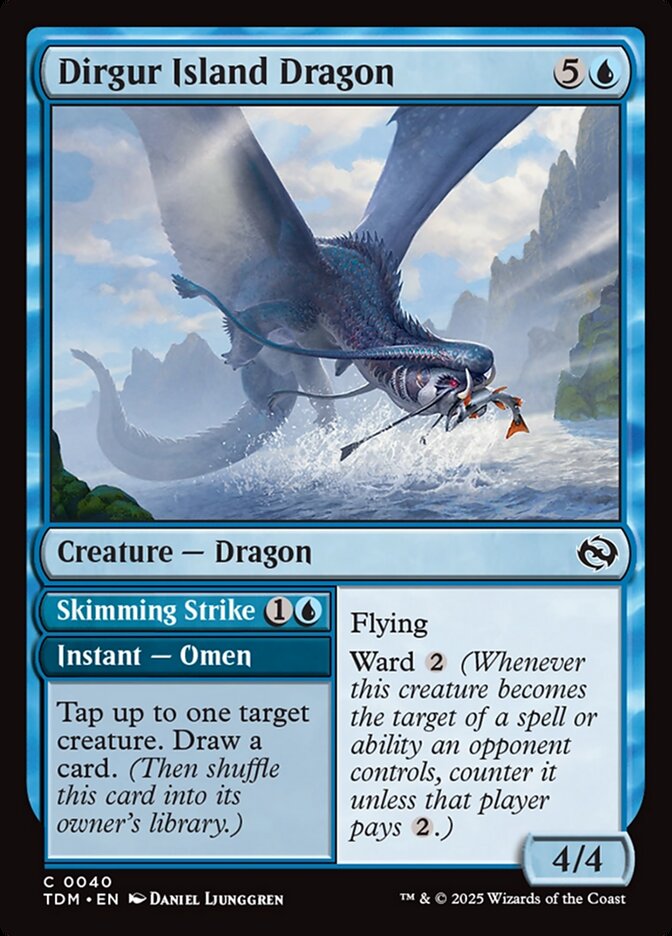 Dirgur Island Dragon // Skimming Strike 40 (Tarkir: Dragonstorm)  - Foil