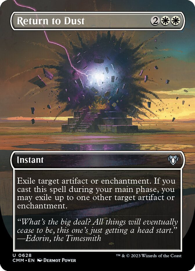 Return to Dust 628 (Commander Masters)  - Borderless Foil