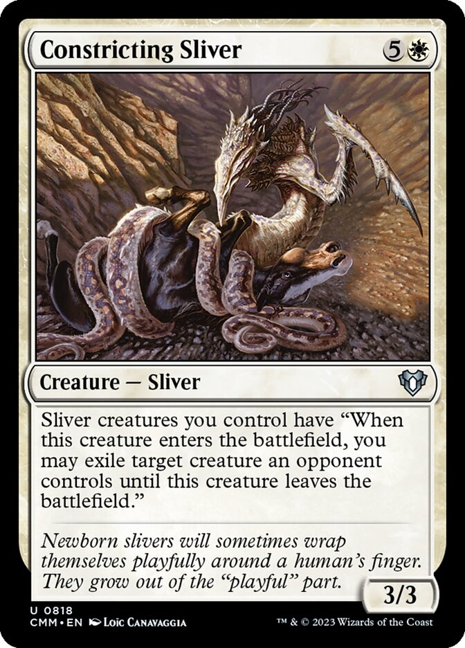 Constricting Sliver 818/451 (Commander Masters) 