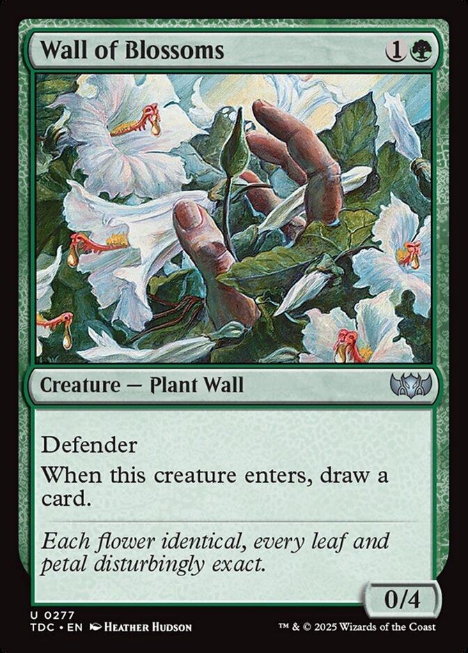 Wall of Blossoms 277 (Commander: Tarkir: Dragonstorm) 