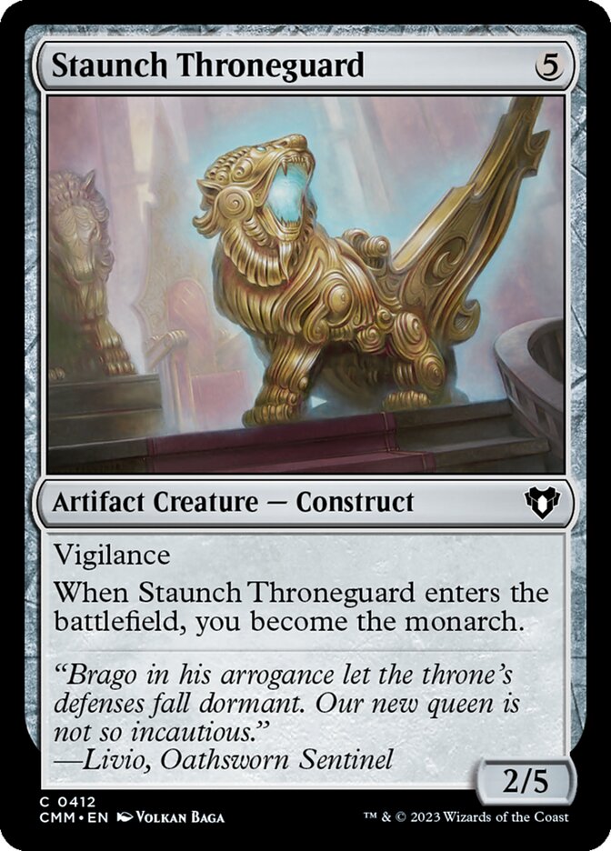 Staunch Throneguard 412/451 (Commander Masters) 