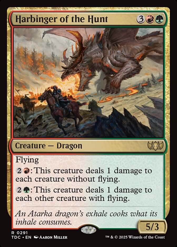 Harbinger of the Hunt 291 (Commander: Tarkir: Dragonstorm) 