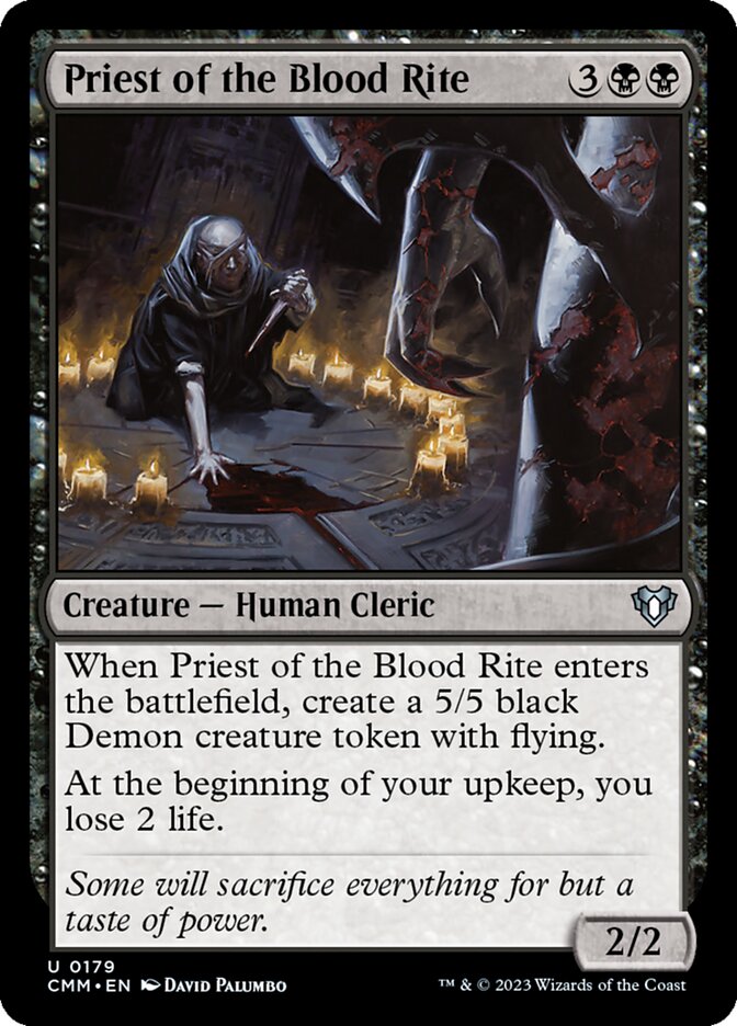 Priest of the Blood Rite 179/451 (Commander Masters) 