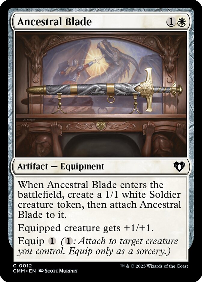 Ancestral Blade 12/451 (Commander Masters)  - Foil