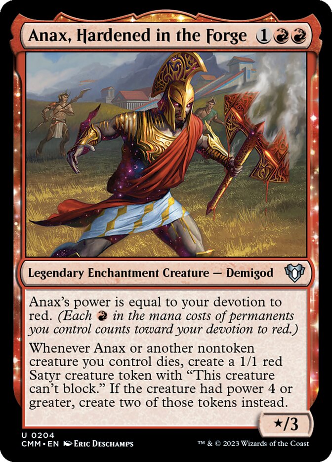 Anax, Hardened in the Forge 204/451 (Commander Masters) 