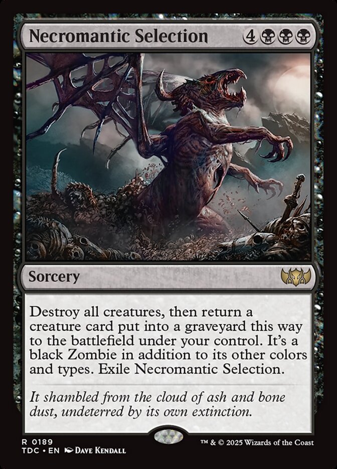 Necromantic Selection 189 (Commander: Tarkir: Dragonstorm) 