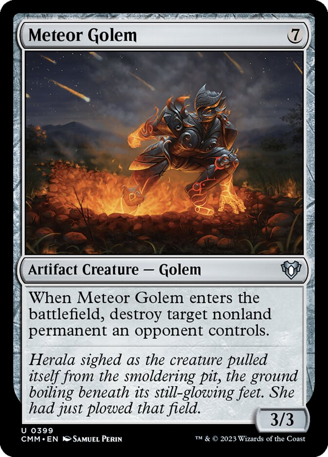 Meteor Golem 399 (Commander Masters) 