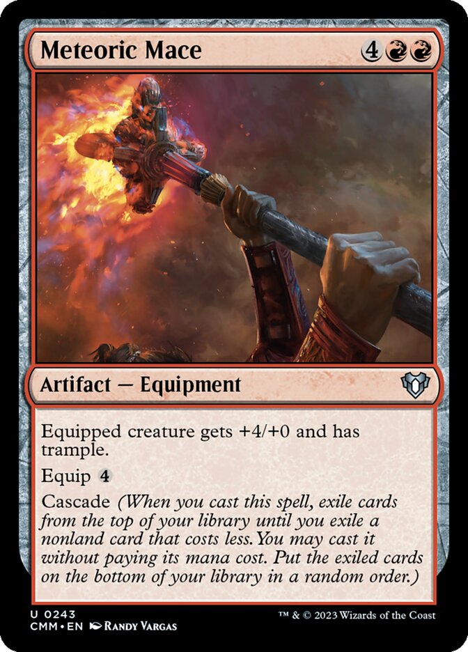 Meteoric Mace 243 (Commander Masters) 