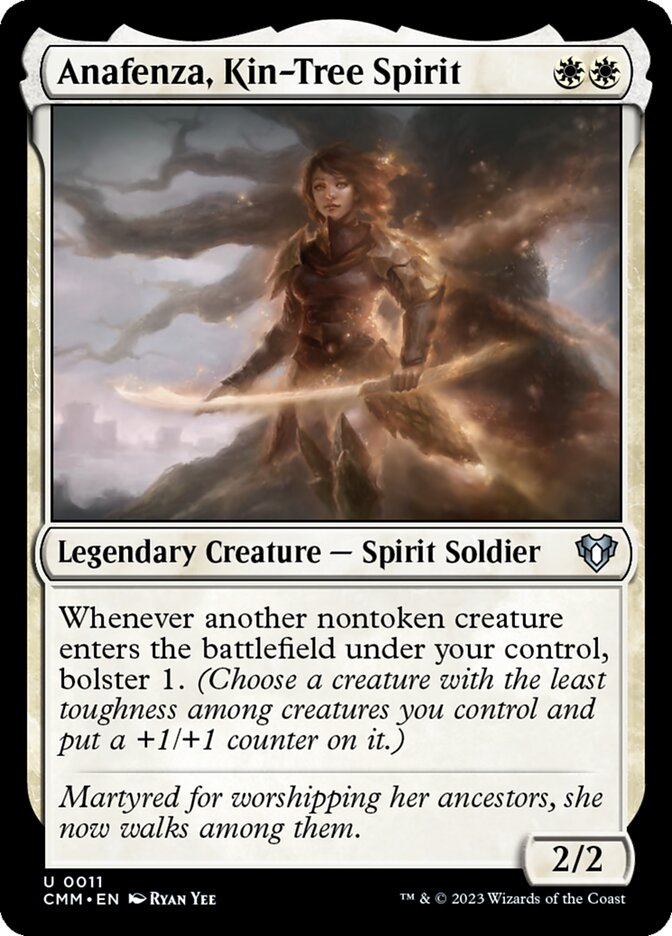 Anafenza, Kin-Tree Spirit 11/451 (Commander Masters)  - Foil