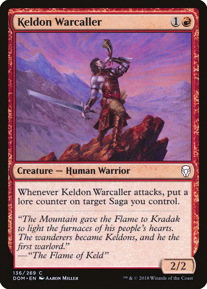 Keldon Warcaller 136/269 (Dominaria) 