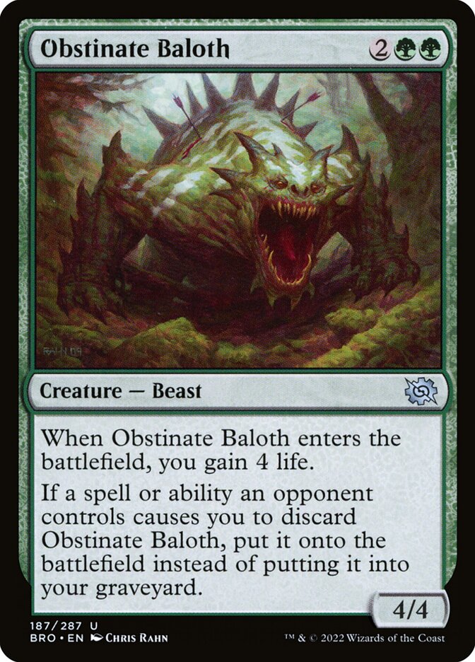 Obstinate Baloth 187/287 (The Brothers' War) 