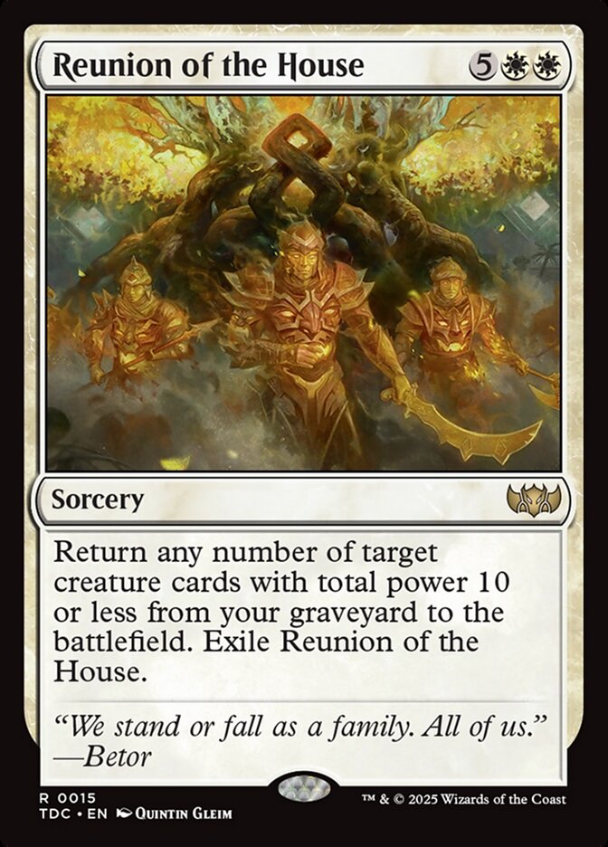 Reunion of the House 15 (Commander: Tarkir: Dragonstorm) 