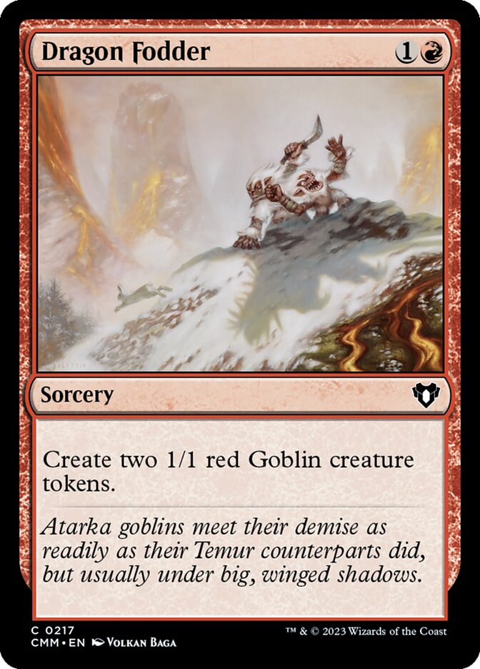 Dragon Fodder 217/451 (Commander Masters) 