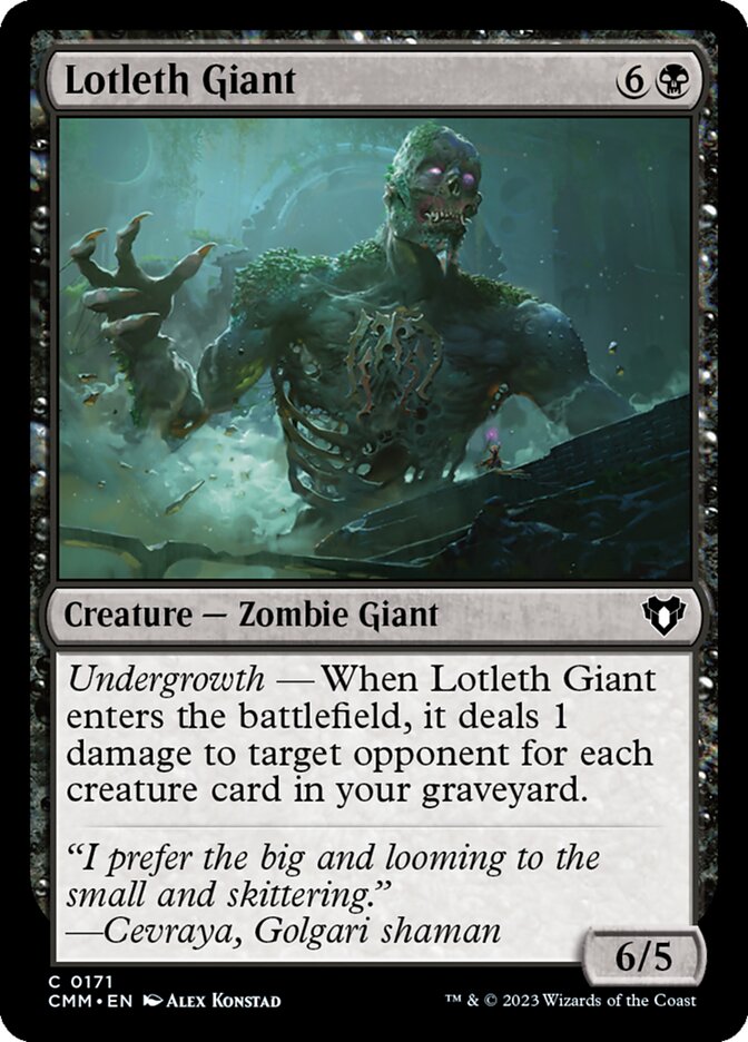 Lotleth Giant 171 (Commander Masters)  - Foil