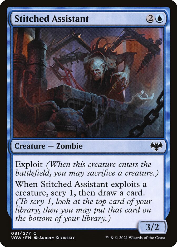 Stitched Assistant 81/277 (Innistrad: Crimson Vow)  - Foil