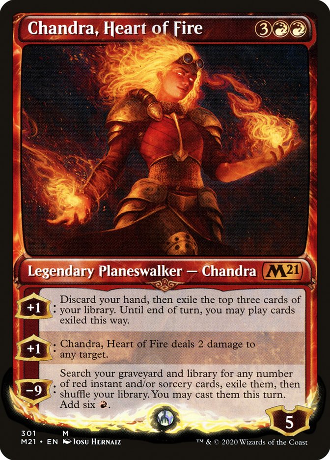 Chandra, Heart of Fire 301 (Core Set 2021)  - Showcase