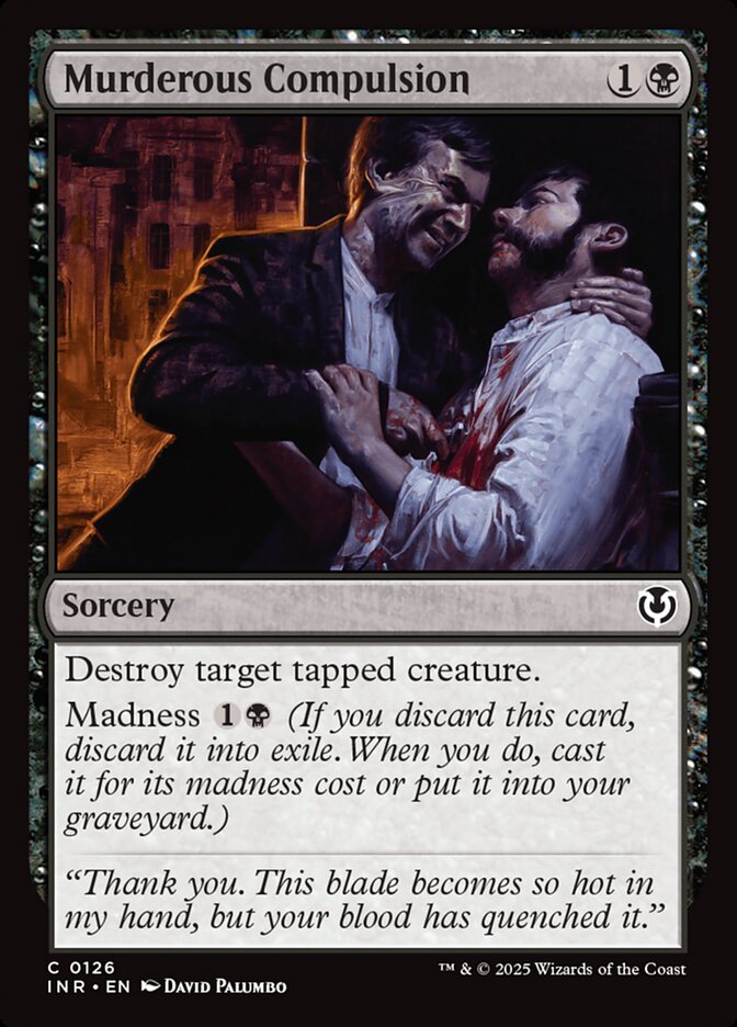Murderous Compulsion 126 (Innistrad Remastered)  - Foil