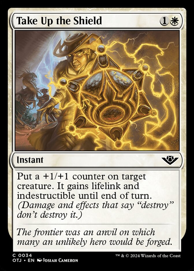 Take Up the Shield 34/286 (Outlaws of Thunder Junction)  - Foil