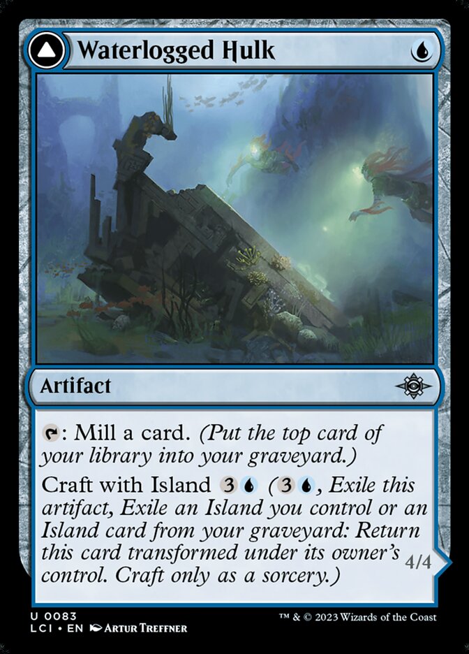 Waterlogged Hulk // Watertight Gondola 83/291 (The Lost Caverns of Ixalan) 