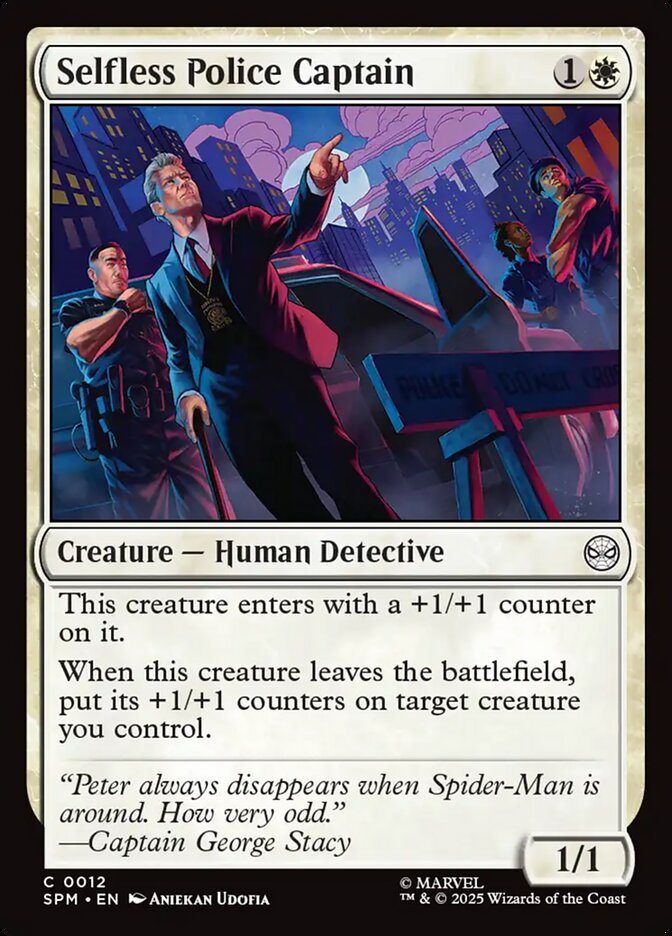 Selfless Police Captain 12/198 (Marvel's Spider-Man) 