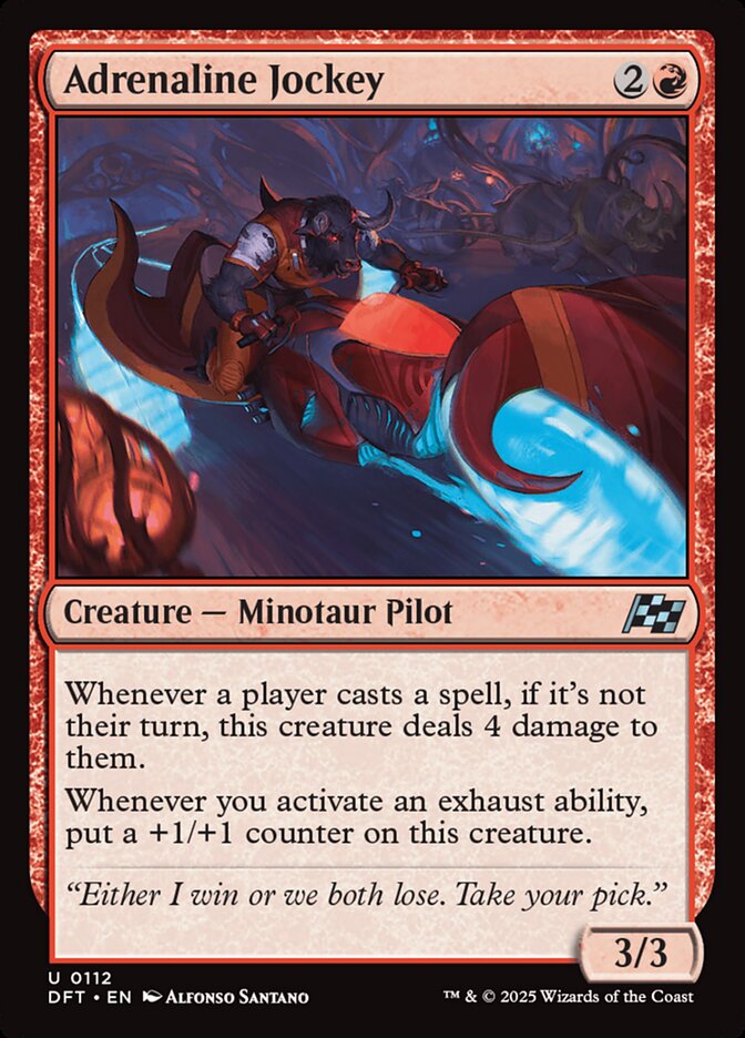 Adrenaline Jockey 112/291 (Aetherdrift)  - Foil