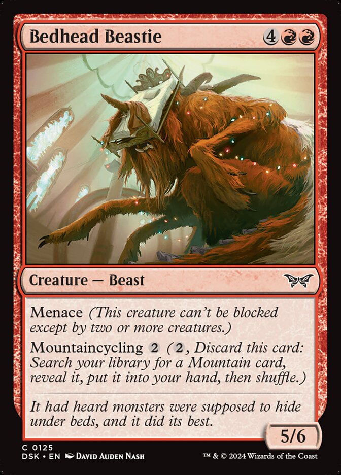 Bedhead Beastie 125/286 (Duskmourn: House of Horror) 