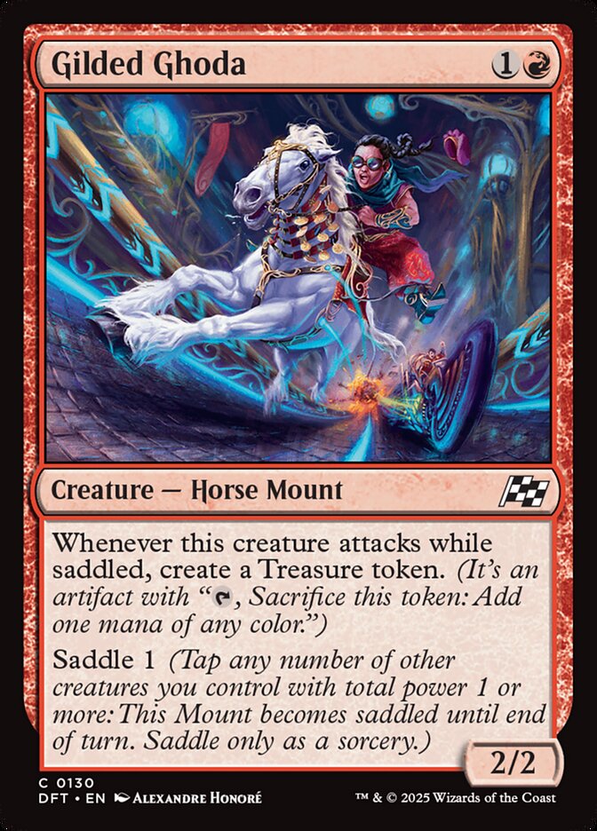 Gilded Ghoda 130/291 (Aetherdrift)  - Foil