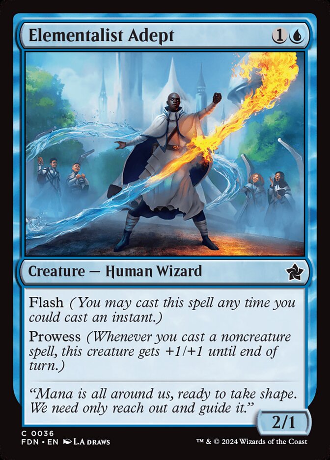 Elementalist Adept 36 (Foundations)  - Foil
