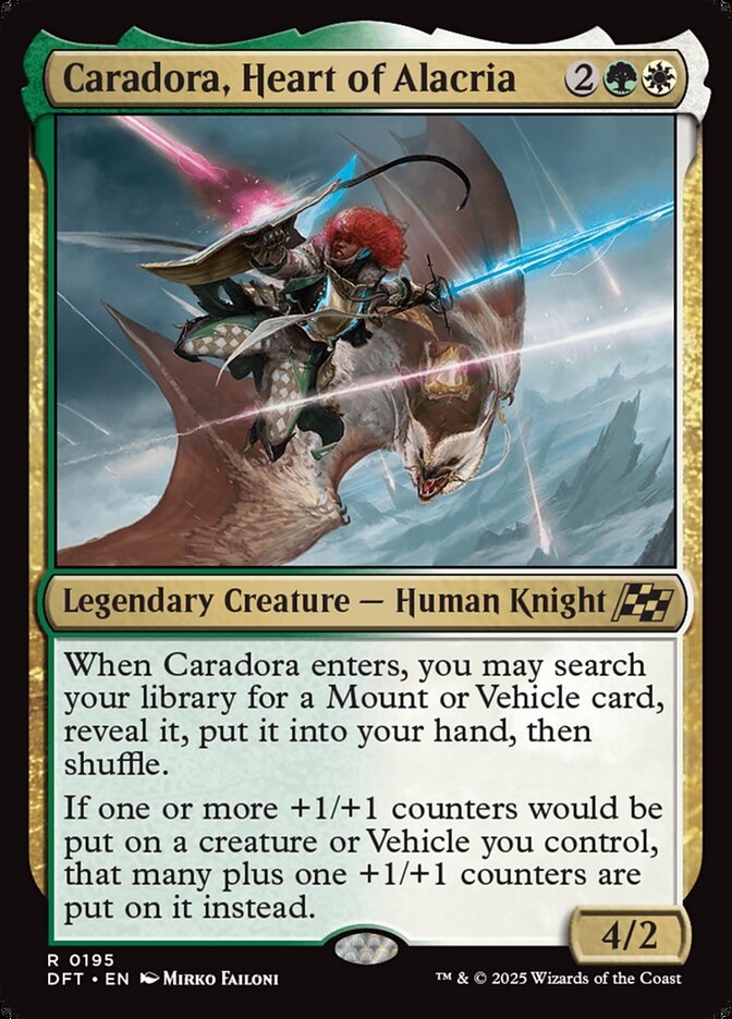 Caradora, Heart of Alacria 195/291 (Aetherdrift)  - Foil