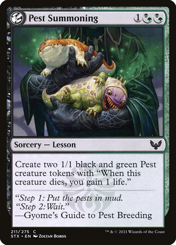 Pest Summoning 211 (Strixhaven: School of Mages)  - Foil