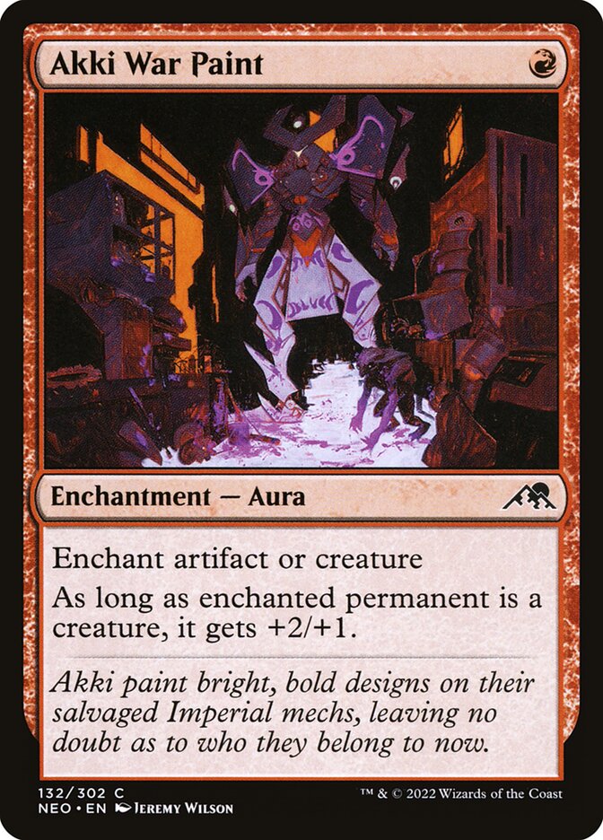 Akki War Paint 132 (Kamigawa: Neon Dynasty) 