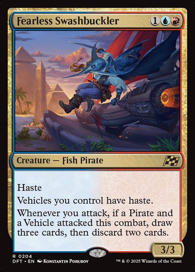 Fearless Swashbuckler 204 (Aetherdrift)  - Foil