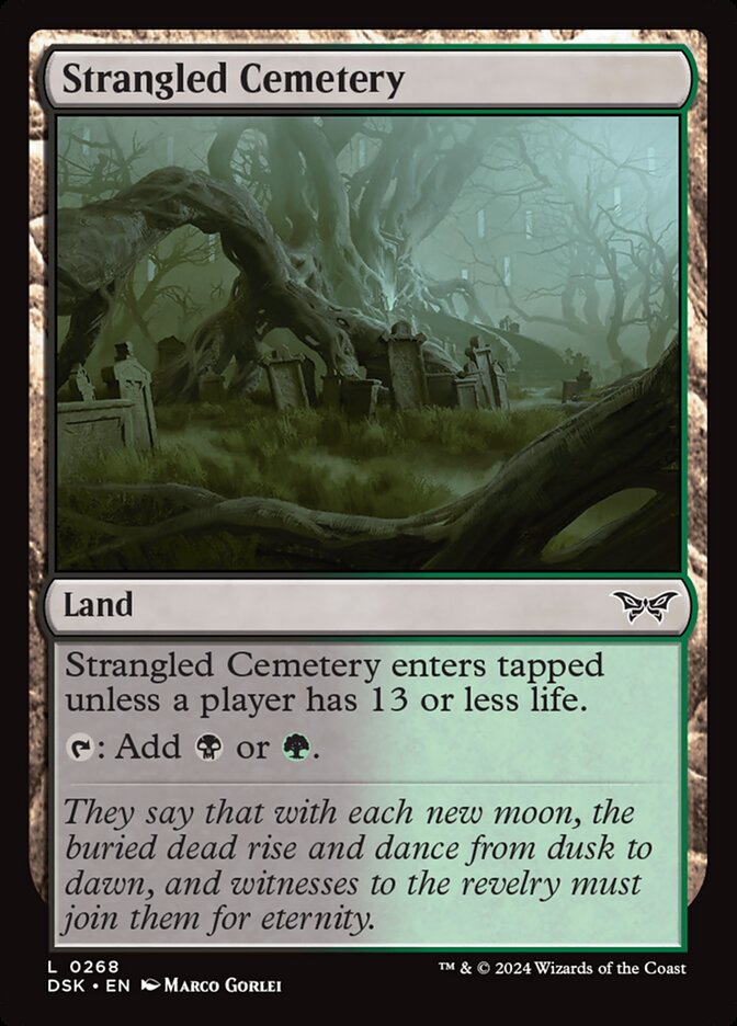 Strangled Cemetery 268 (Duskmourn: House of Horror) 