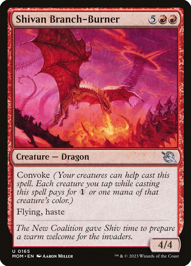 Shivan Branch-Burner 165 (March of the Machine) 