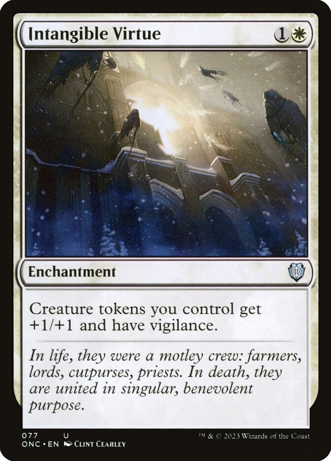 Intangible Virtue 77/28 (Commander: Phyrexia: All Will Be One) 