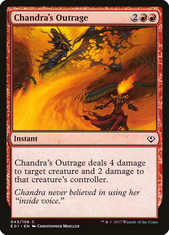 Chandra's Outrage 43/106 (Archenemy: Nicol Bolas) 