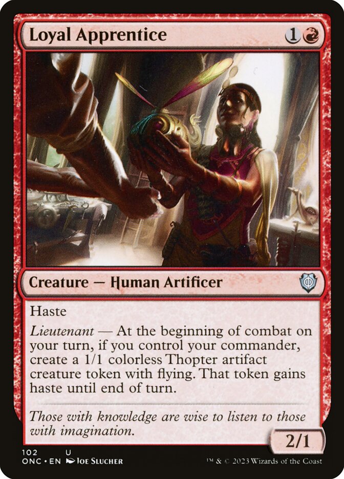 Loyal Apprentice 102/28 (Commander: Phyrexia: All Will Be One) 