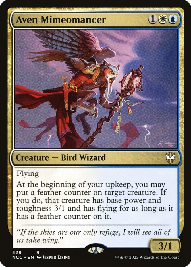 Aven Mimeomancer 329 (Commander: Streets of New Capenna) 