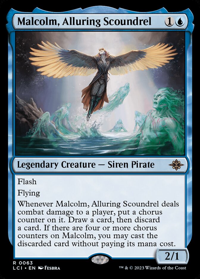 Malcolm, Alluring Scoundrel 63/291 (The Lost Caverns of Ixalan)  - Foil