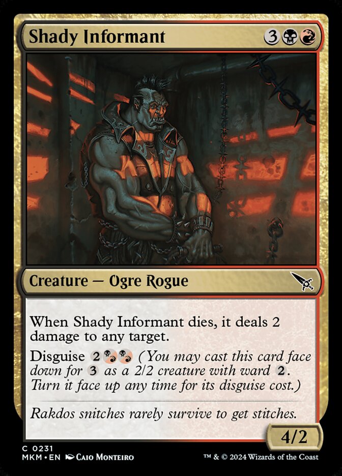 Shady Informant 231/286 (Murders at Karlov Manor)  - Foil