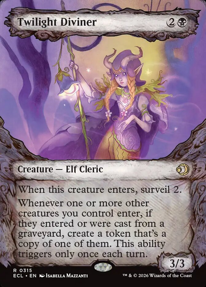 Twilight Diviner  315 (Lorwyn Eclipsed)  - Showcase Foil