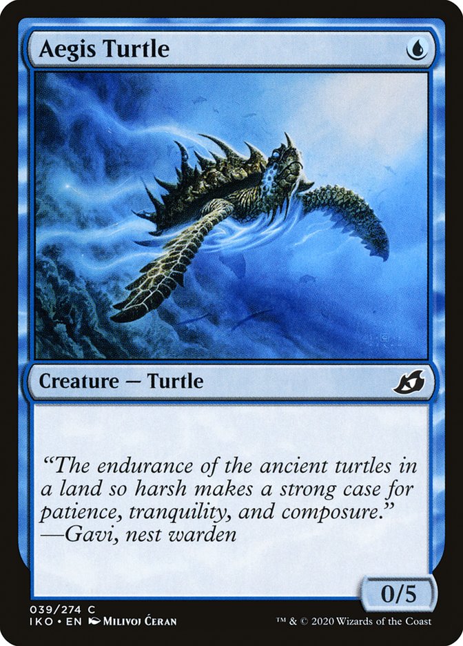 Aegis Turtle 39/274 (Ikoria: Lair of Behemoths)  - Foil