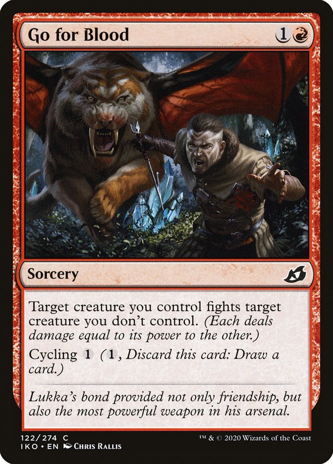 Go for Blood 122/274 (Ikoria: Lair of Behemoths)  - Foil